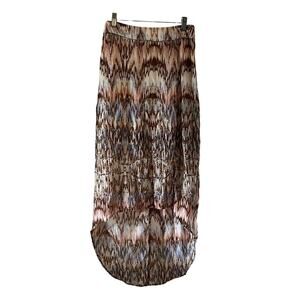 Mimi Chica XS Chiffon Print High Low Skirt Y2K